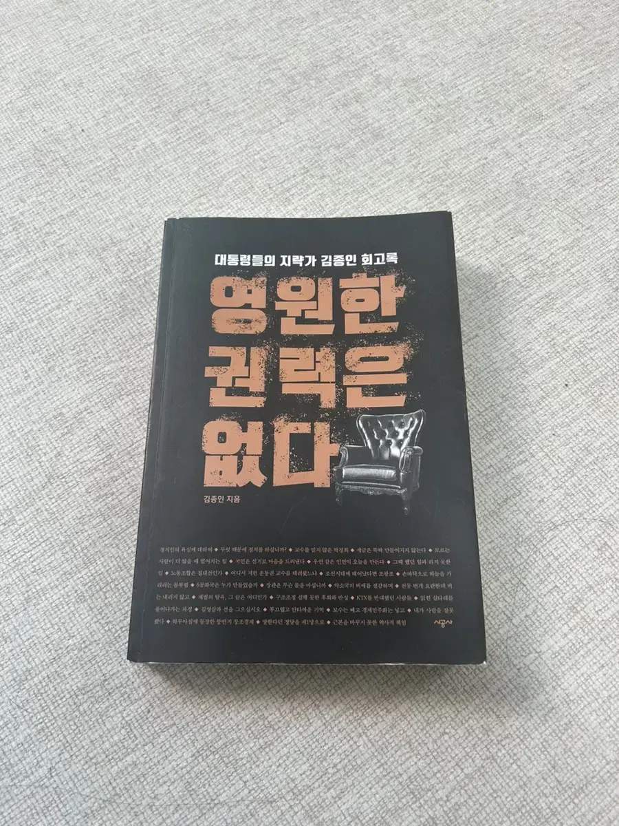 정치 입문 책  영원한 권력은 없다